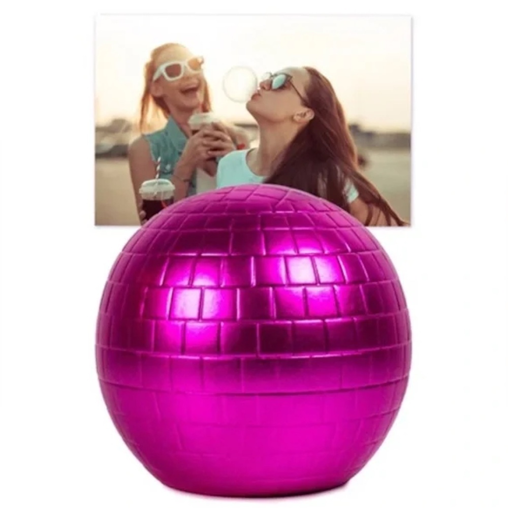 Target Your Decor Hot Pink Disco Ball Photo Holder Decor Picture Frame NEW